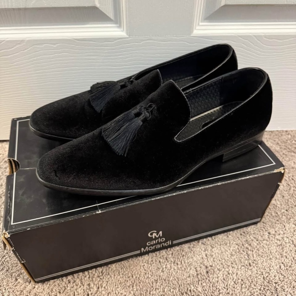 Black Velvet Men's Loafers